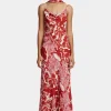 Florencia Midi Dress Scarlet Garden