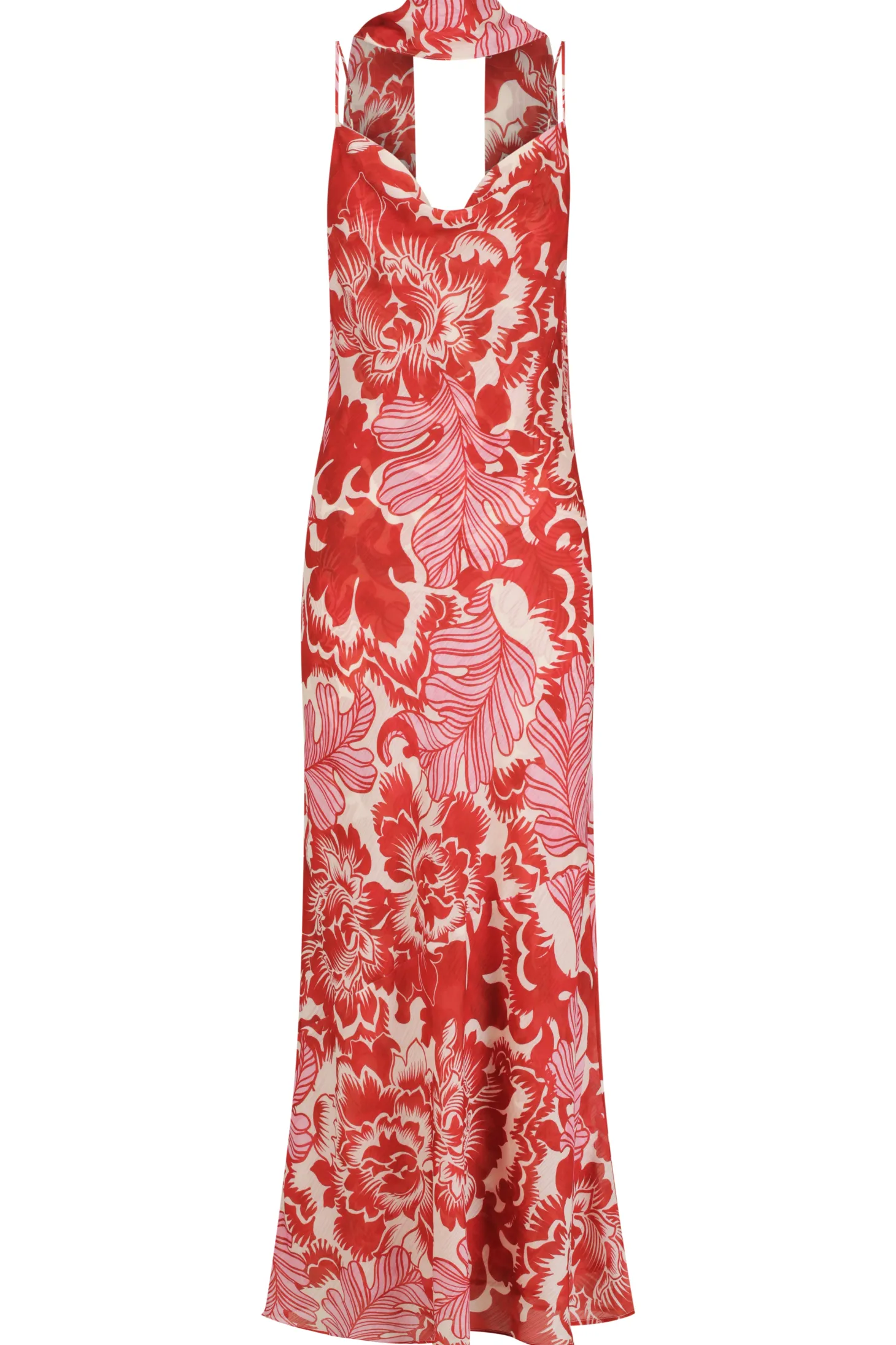 Florencia Midi Dress Scarlet Garden