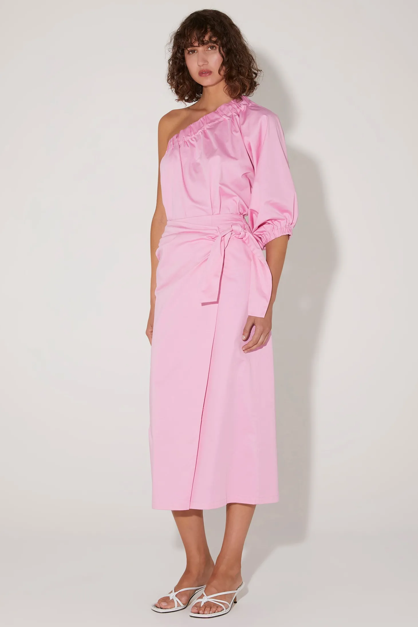 Formosa One Shoulder Top Prism Pink