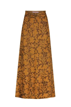 Freya Skirt Cocoa Leaf