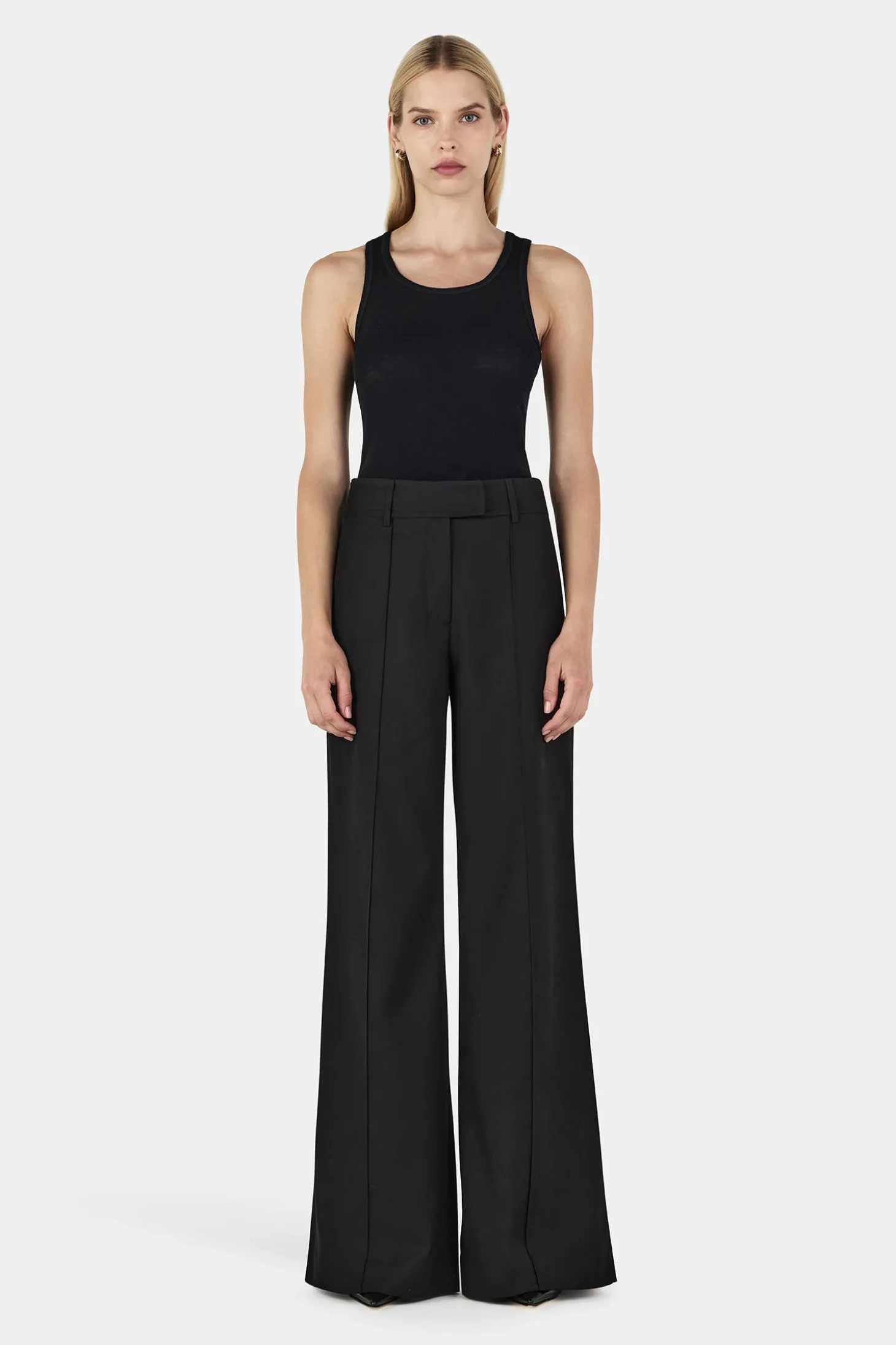 Gallow Wool Tank Black