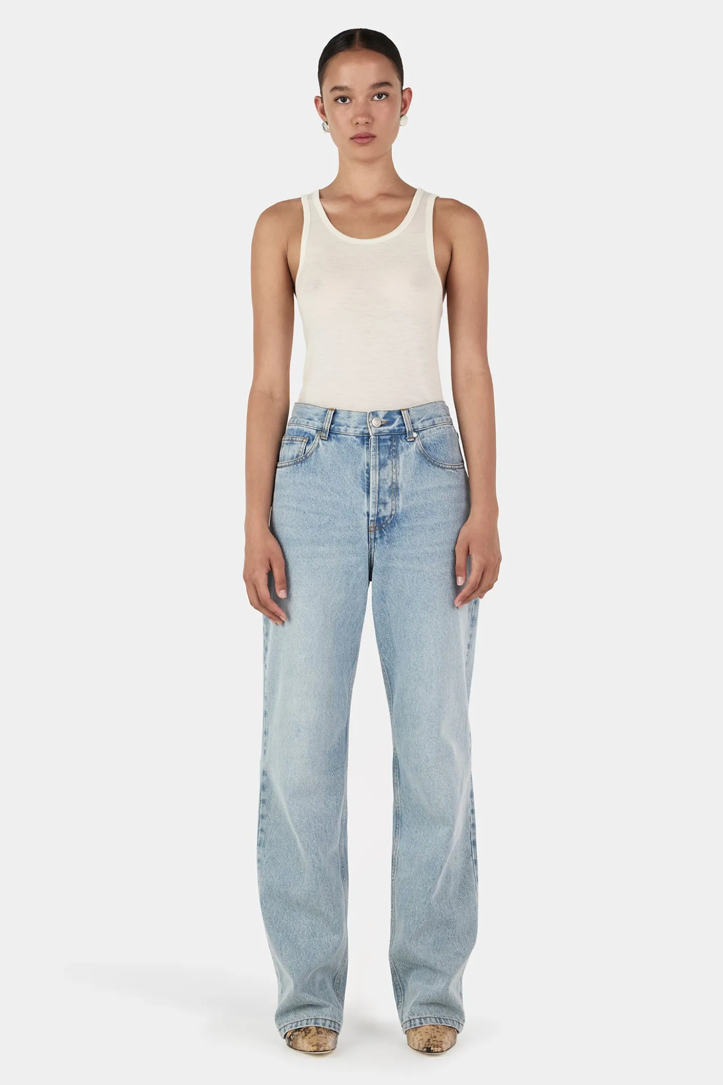Gallow Wool Tank Ivory