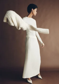 Gerard Wool Skirt Ivory