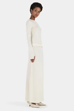 Gerard Wool Skirt Ivory