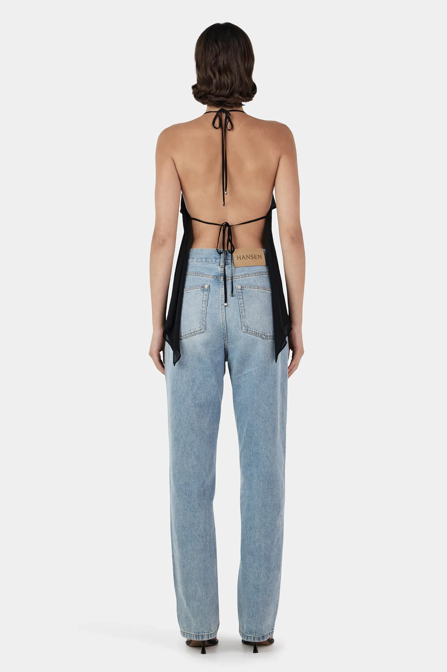 Gina Backless Cami Black