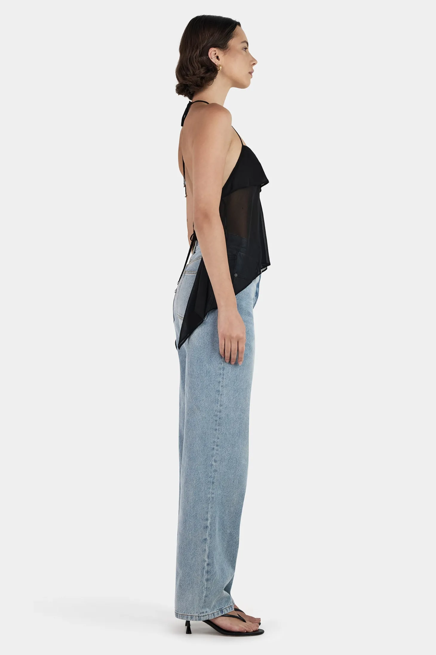 Gina Backless Cami Black