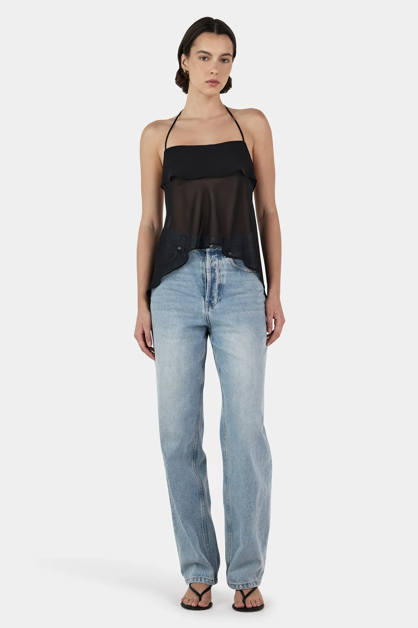Gina Backless Cami Black