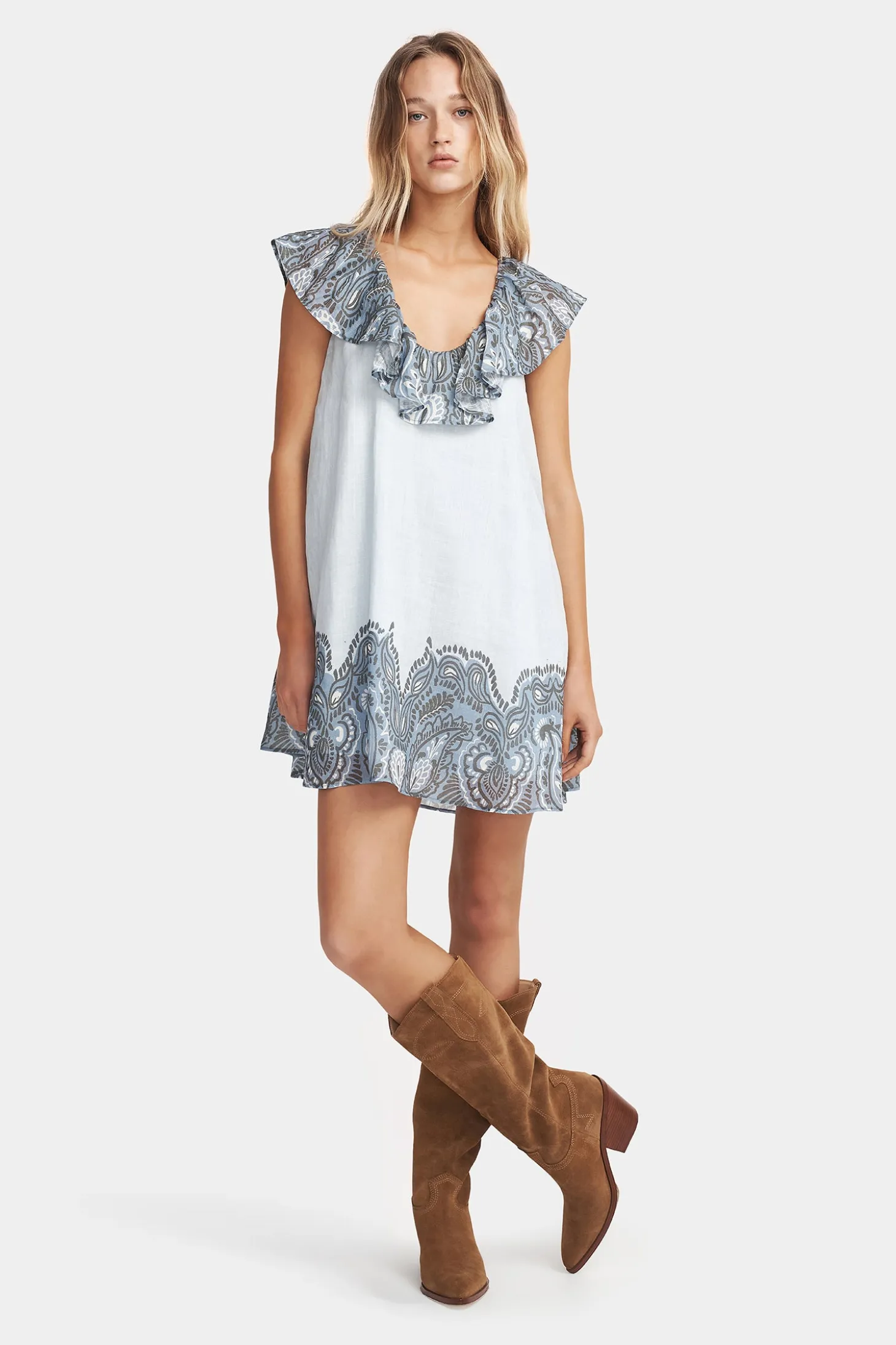 Halette Mini Dress Bluebird