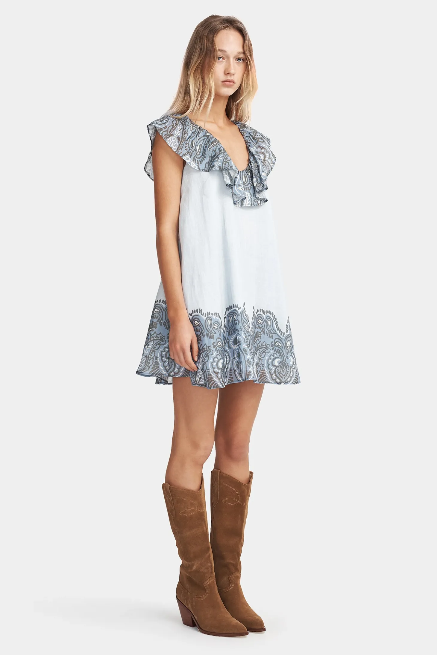 Halette Mini Dress Bluebird