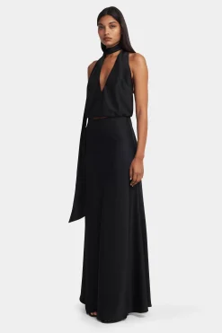Harper Halter Top Black