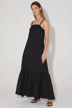 Harvest Strappy Maxi Dress Black