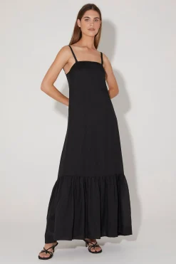 Harvest Strappy Maxi Dress Black