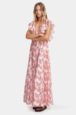 Henrietta Dress Orchid Bloom