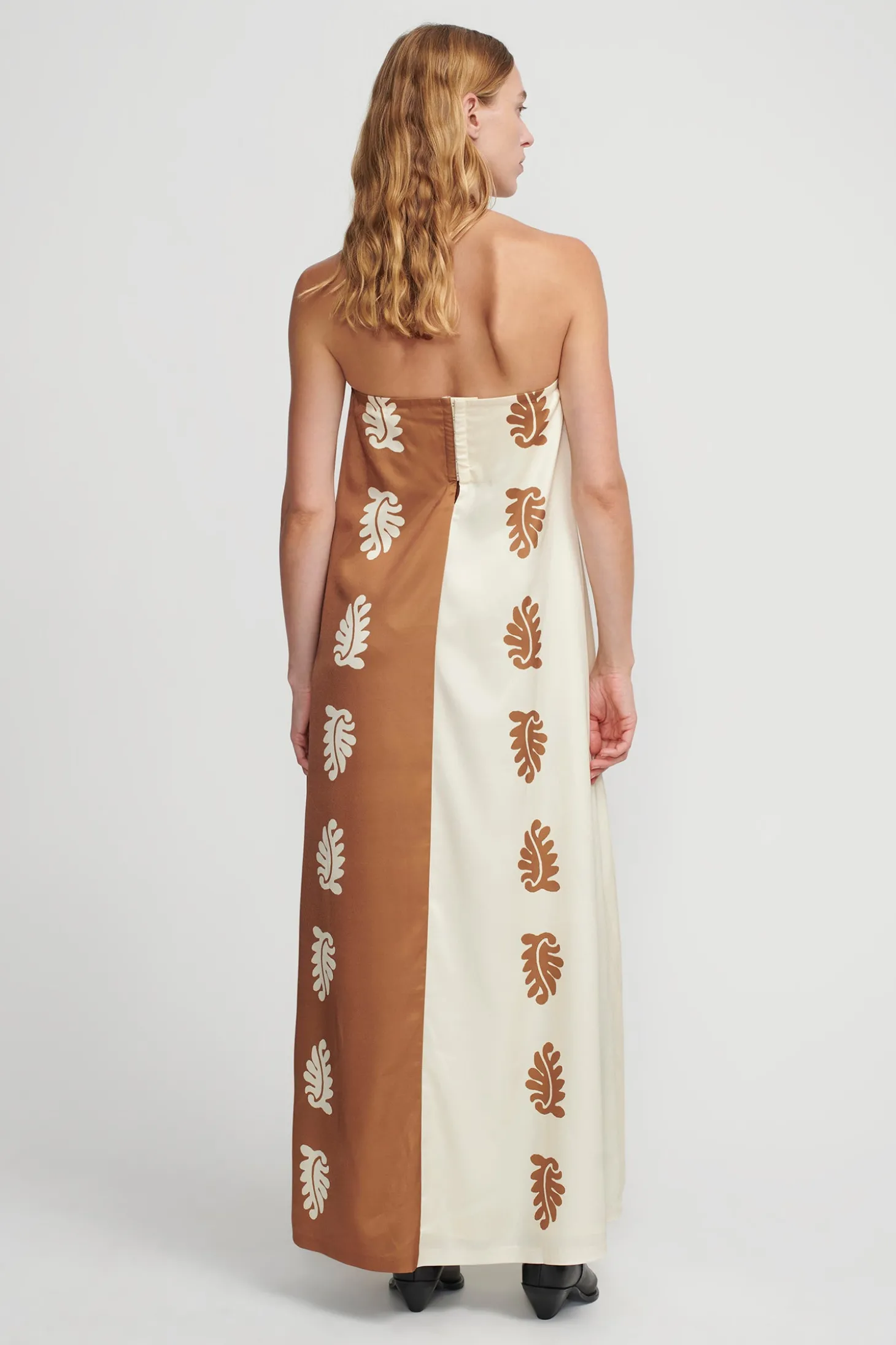 Ikaria Trapeze Dress Stencil Leaf