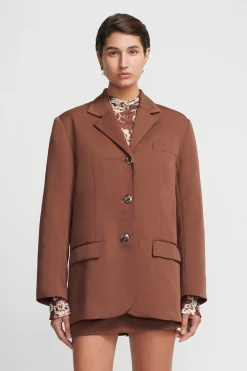 Jamal Suit Jacket Chocolate