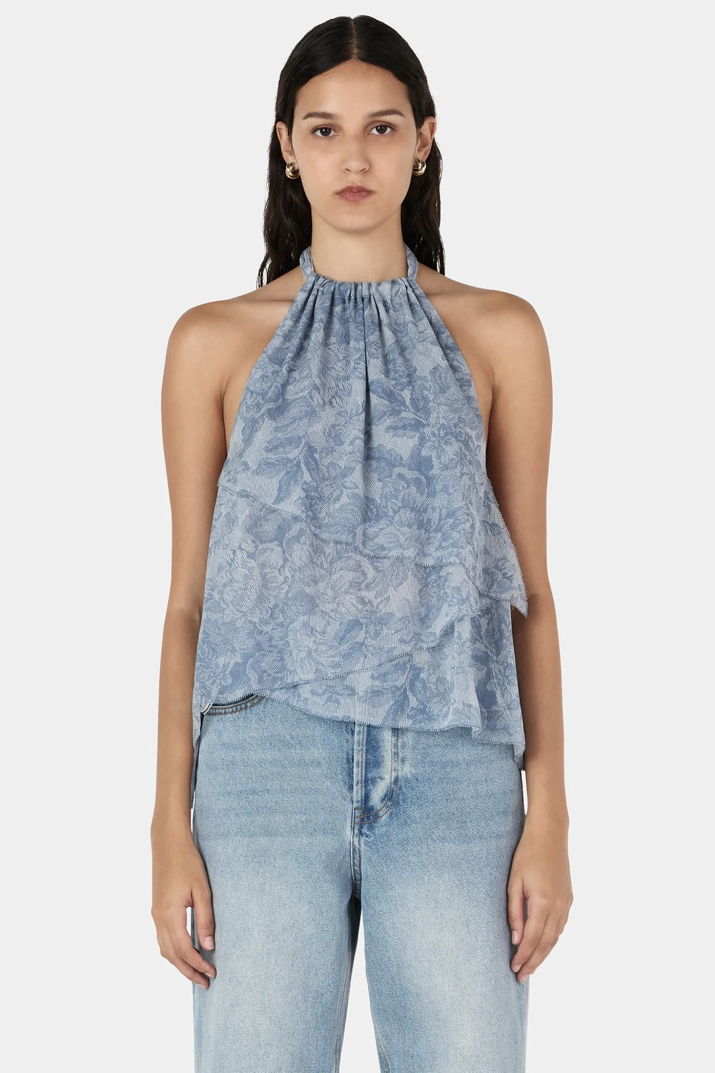 Jocelyn Top Indigo Paisley