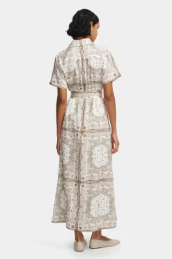 Joe Midi Dress Beige Bandana