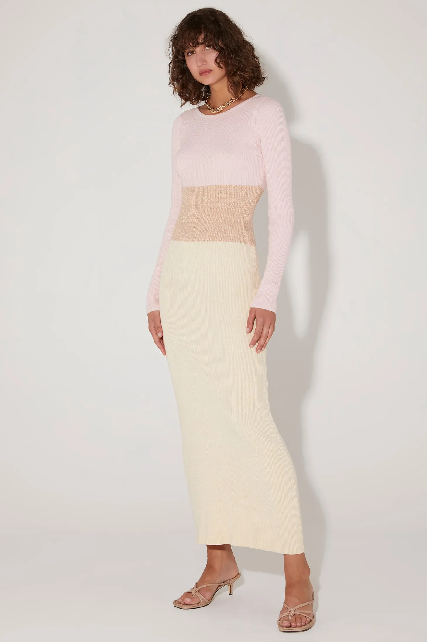 Klein Knit Maxi Dress Dusk