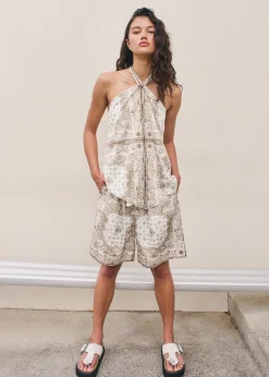 Laurel Relaxed Short Beige Bandana