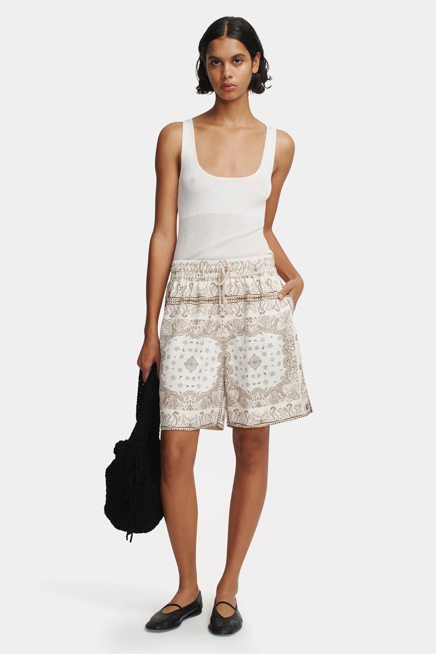 Laurel Relaxed Short Beige Bandana
