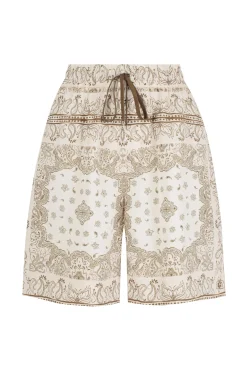 Laurel Relaxed Short Beige Bandana