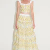 Leila Fitted Bustier Ivory Dahlia