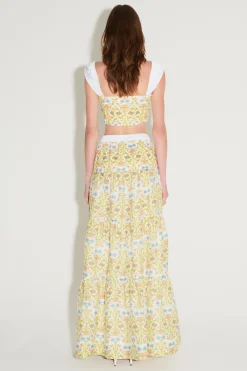 Leila Fitted Bustier Ivory Dahlia