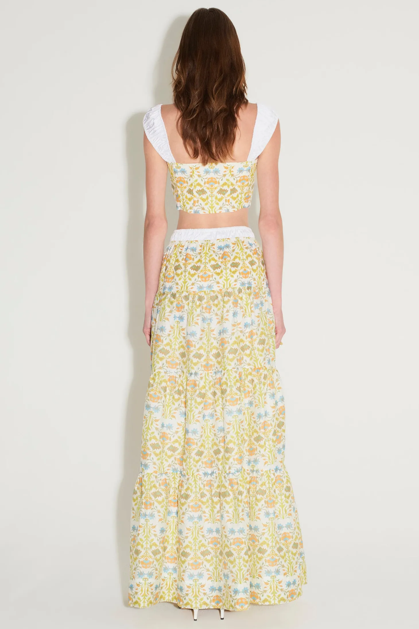 Leila Fitted Bustier Ivory Dahlia