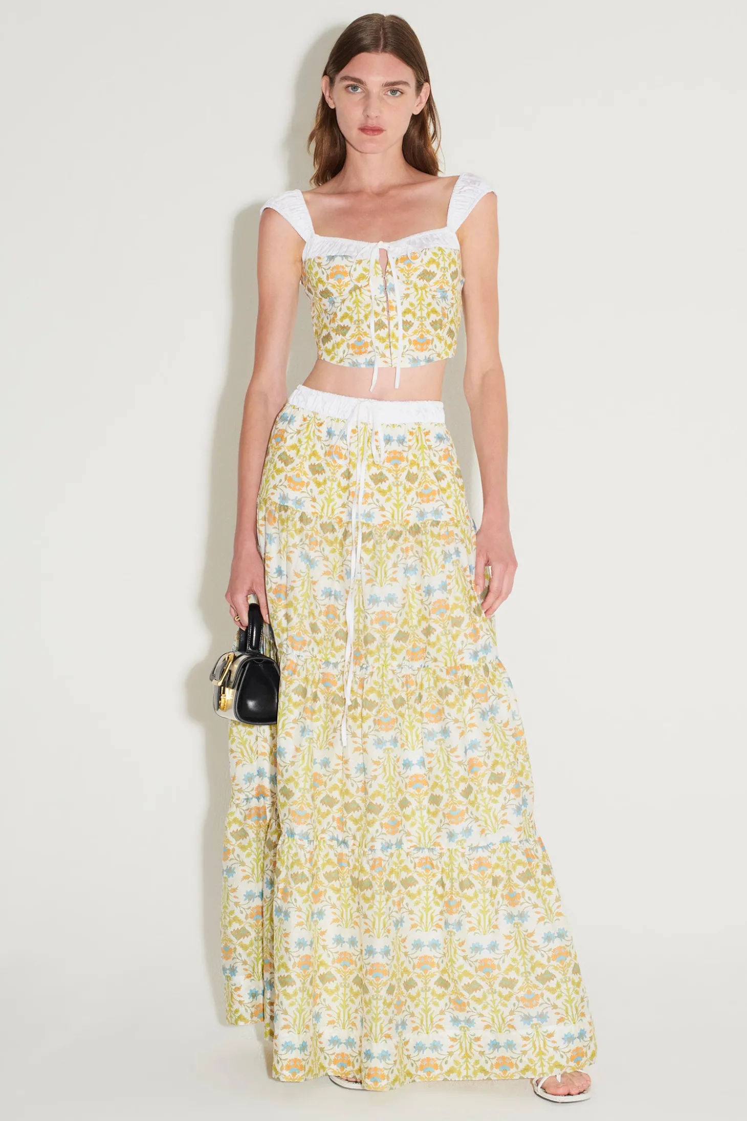 Leila Fitted Bustier Ivory Dahlia