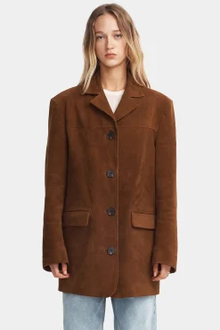 Lennox Suede Jacket Russet Suede