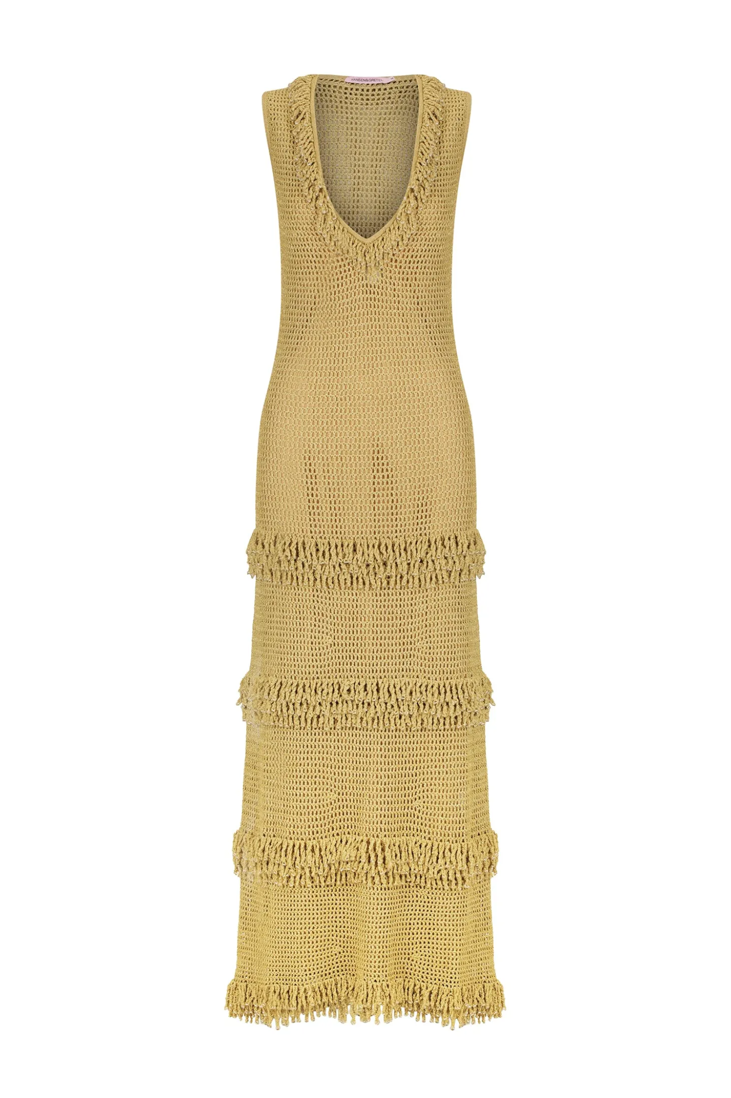 Leonardo Crochet Dress Golden Crochet