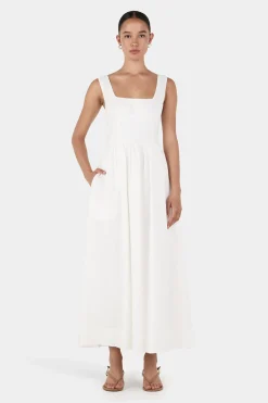 Leonay Midi Dress Ivory