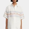 Lou Linen Shirt Hawaiian Tablecloth