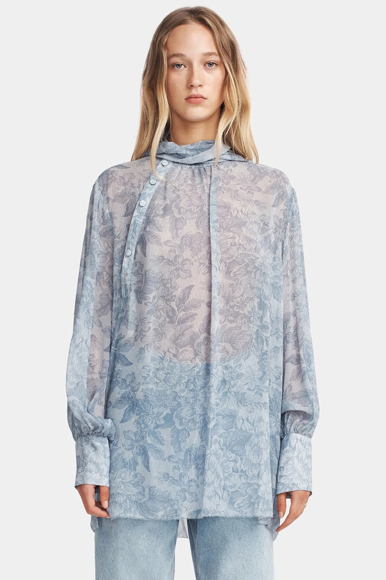 Louie Shirt Indigo Paisley