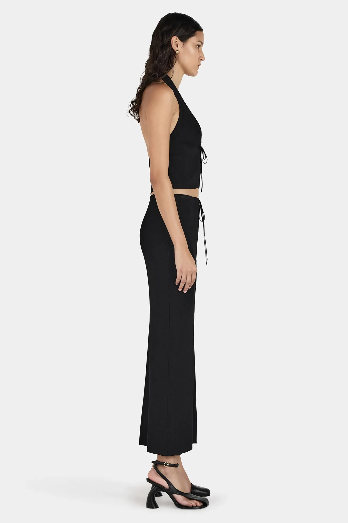 Lucio Knit Skirt Black