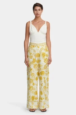 Luna Wide Leg Pant Golden Nectar