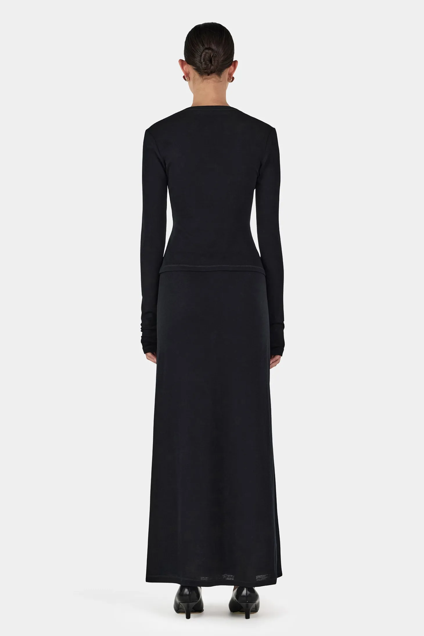 Lupe Wool Top Black