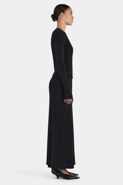 Lupe Wool Top Black