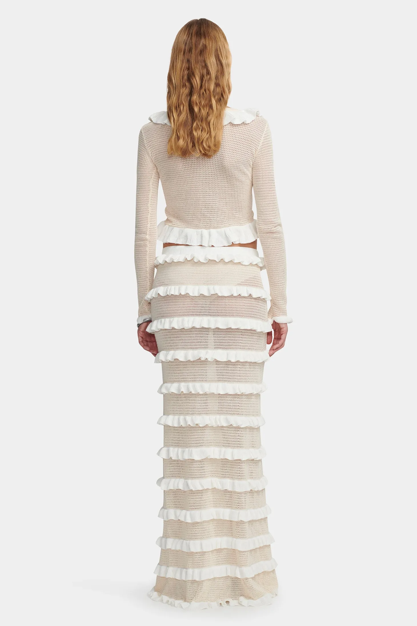 Mandy Knit Top Cream Pointelle