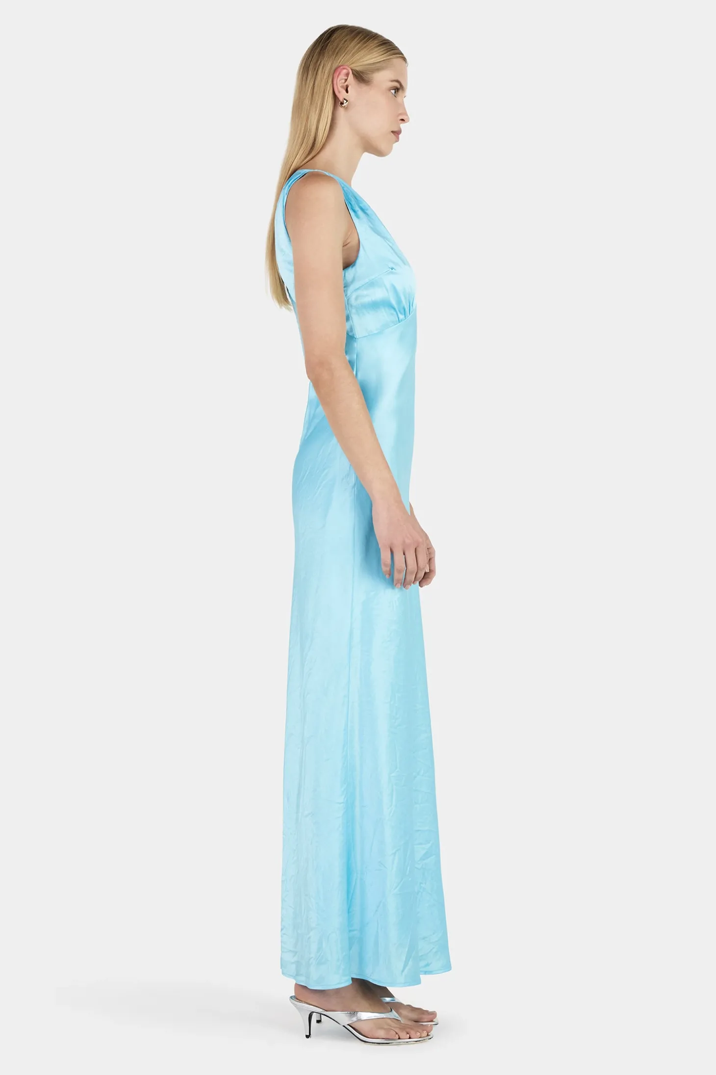 Marcelle Midi Dress Aqua