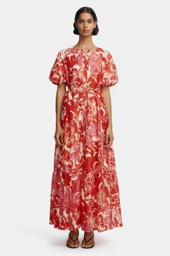 Margiela Maxi Dress Scarlet Garden