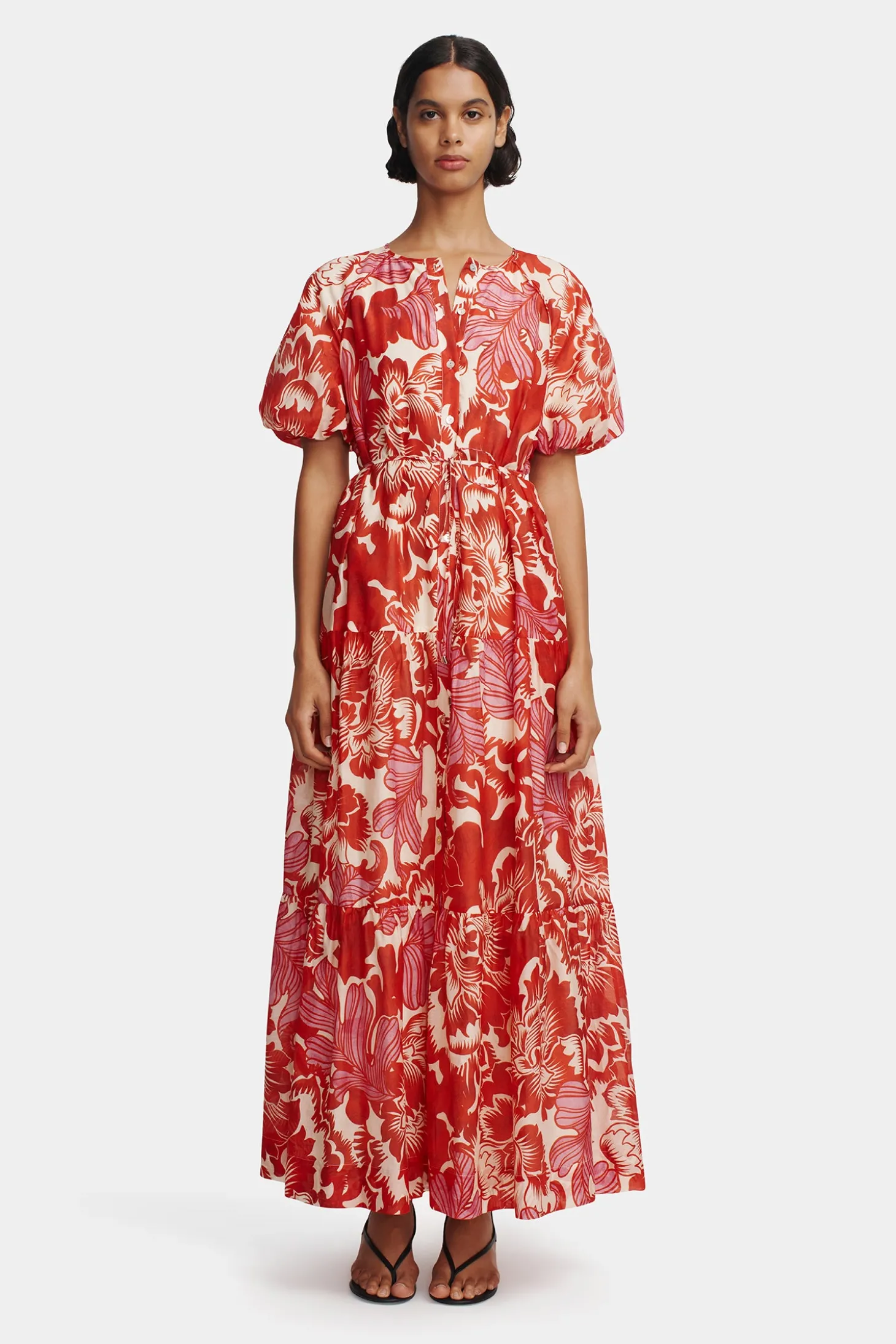 Margiela Maxi Dress Scarlet Garden