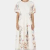Michelle Linen Dress Hawaiian Tablecloth