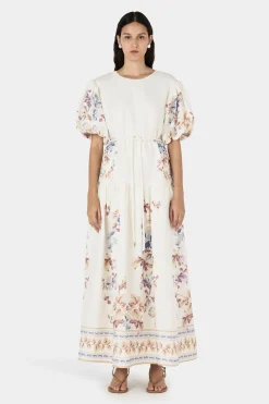 Michelle Linen Dress Hawaiian Tablecloth