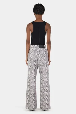 Montgomery Studded Jean Silver Python
