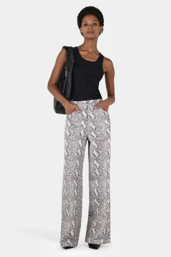 Montgomery Studded Jean Silver Python