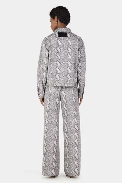 Montgomery Studded Jean Silver Python