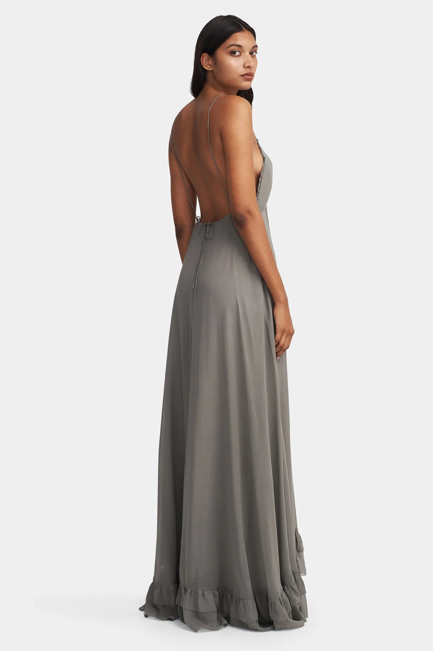 Nicks Gown Dusty Olive