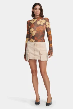Ollie Denim Skirt Sand