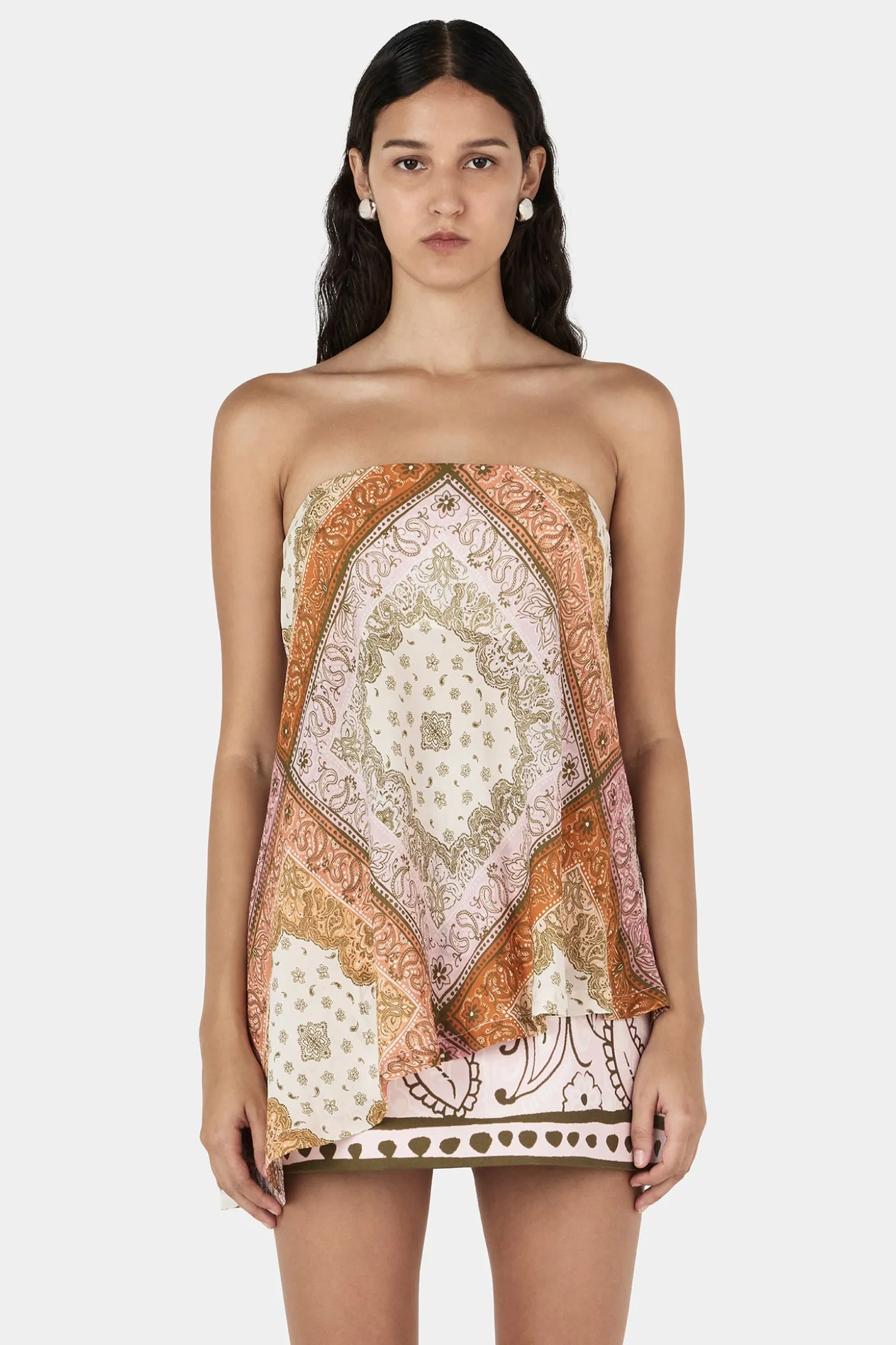 Paula Strapless Top Bandana Fiesta